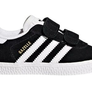 Adidas Gazelle CF I Baby Size 4K Black/White Sneakers  Velcro  ••New With Tags••